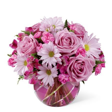 White and pink flowers Vase product920